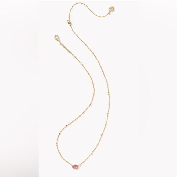 KENDRA‎ SCOTT Mini Elisa Gold Satellite Short Pendant Necklace Azalea Illusion - Picture 2 of 4